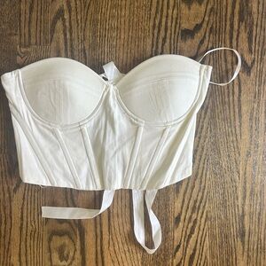 Princess Polly Endless Love Corset Top White